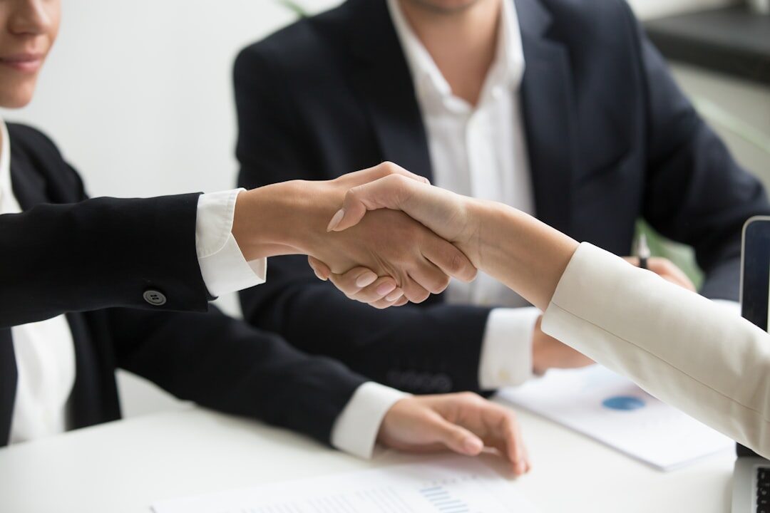 successful business handshake