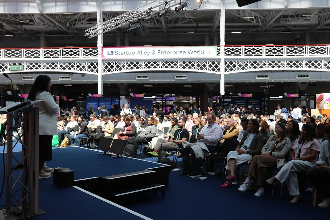 people at business conference