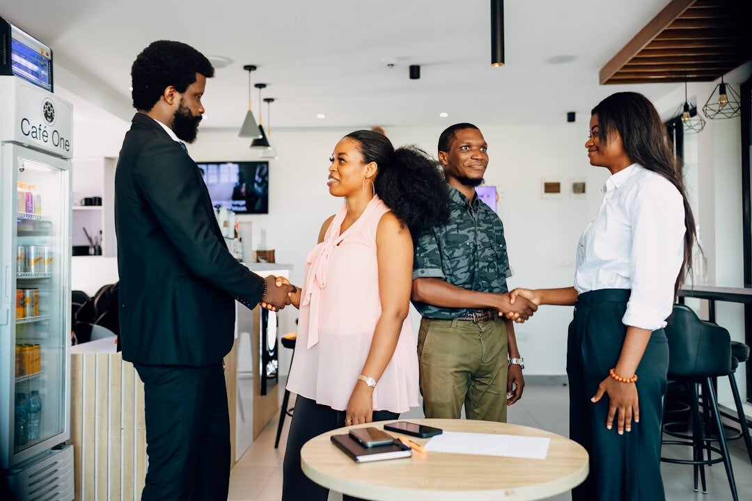 business professionals networking