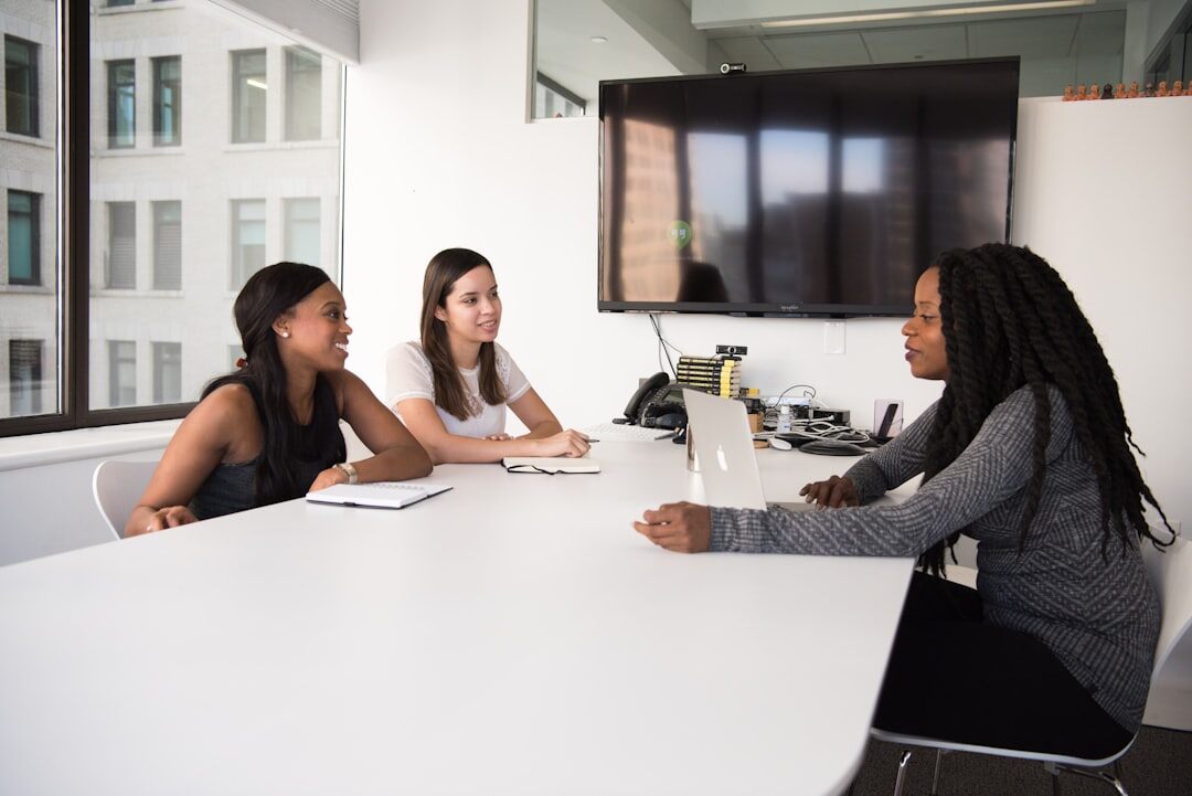 diverse business team meeting